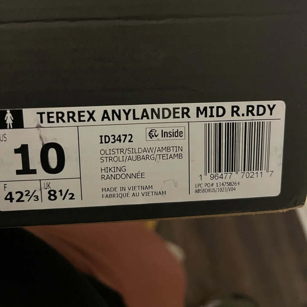 Adidas Terrex Olive Men's Athletic Shoes - Picture 6 of 6